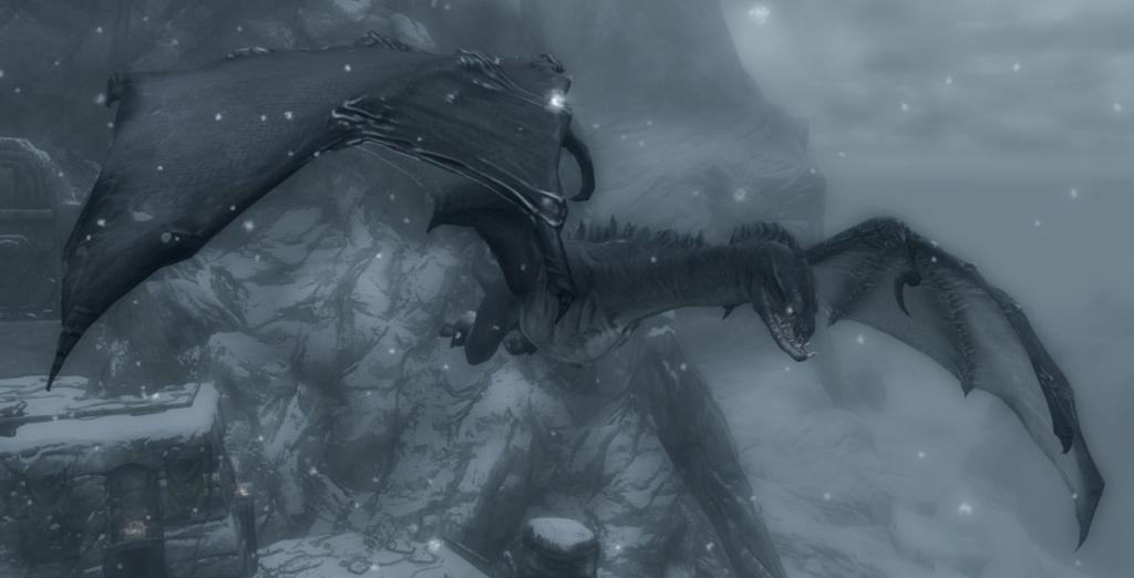 skyrim mod flying dragon