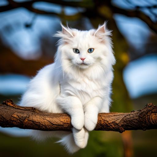 сибирский кот белый