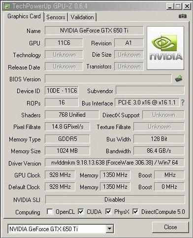 видеокарта geforce gtx 650 ti