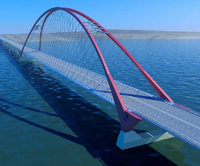 открытие нового моста через обь