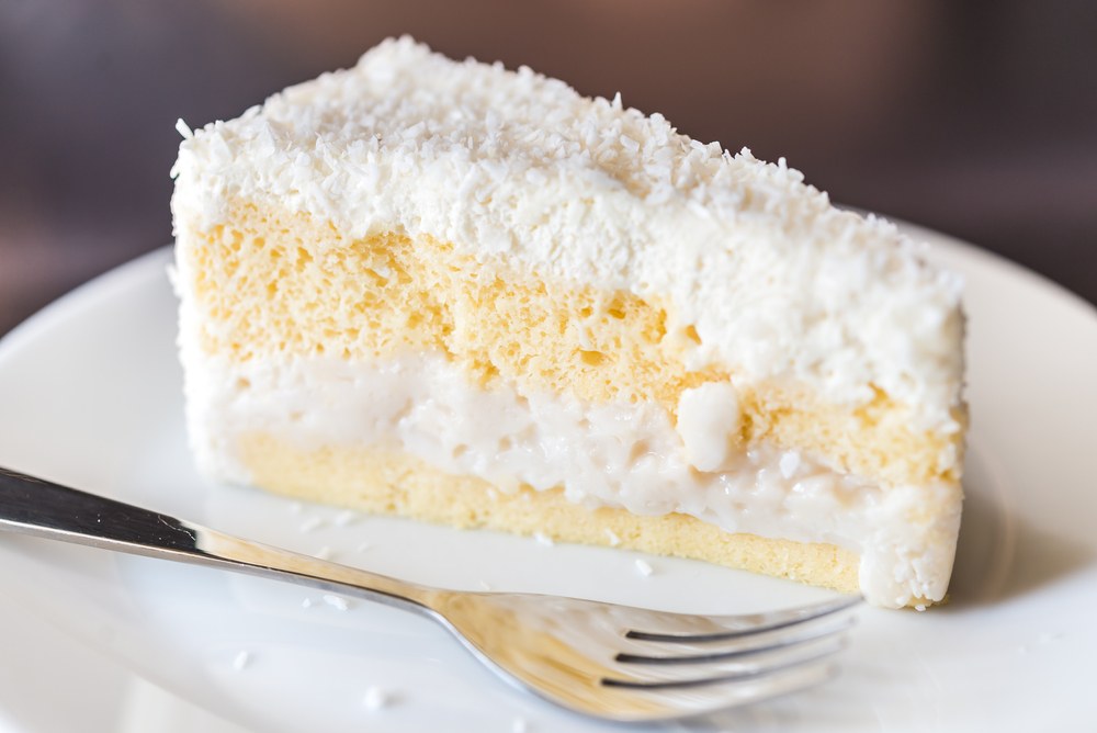soft cake sponge cake with condensed milk cream