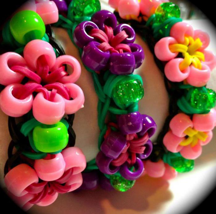 how to weave flower gum bracelets