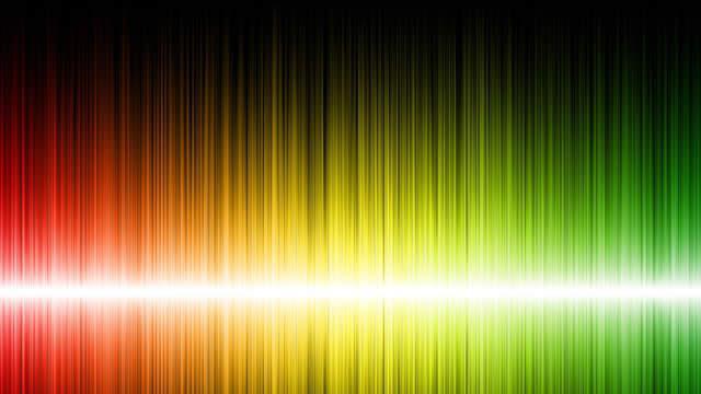 the emission and absorption of light by atoms