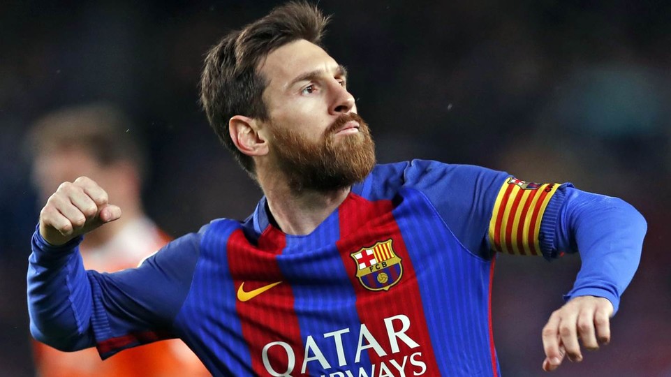 Barcelona player Lionel Messi