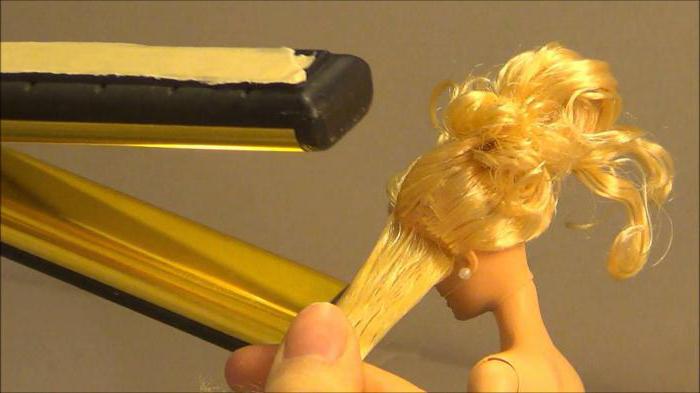 как выпрямлять волосы кукле