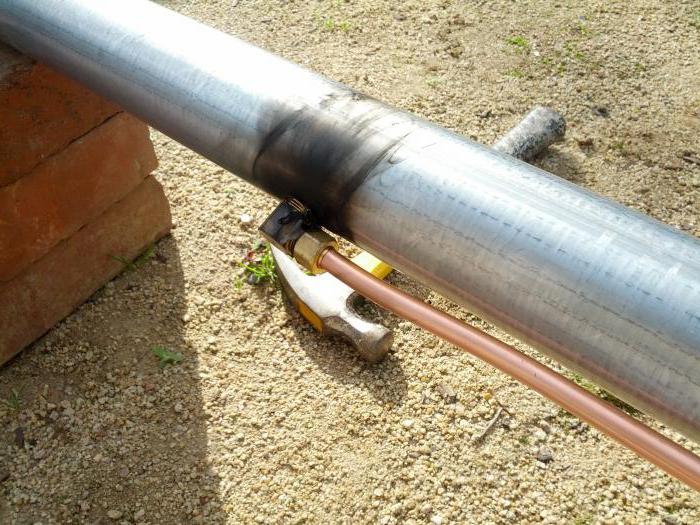 how to connect a metal pipe with a metal without thread