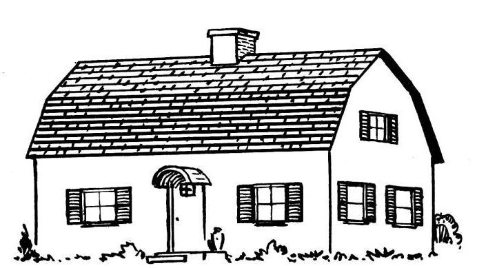 half hip roof drawing