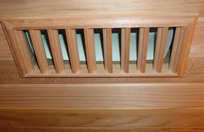 how to make ventilation in the sauna