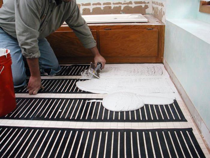 do-it-yourself floor heating on the loggia