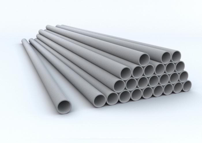 foundation of asbestos-cement pipes