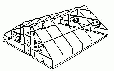 do-it-yourself gable greenhouse from a profile pipe