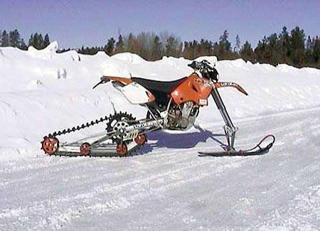как сделать снегоход из мотоблока 