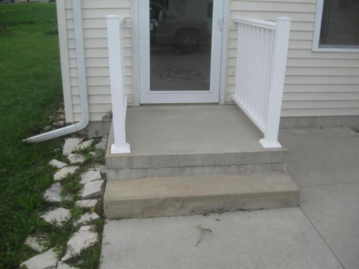 do-it-yourself concrete stair steps