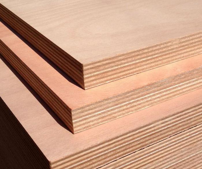 glued plywood from chips