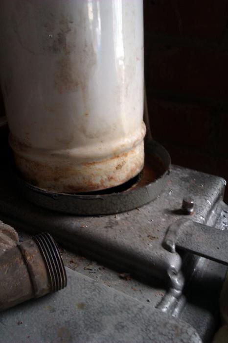 installation of a chimney for a gas boiler