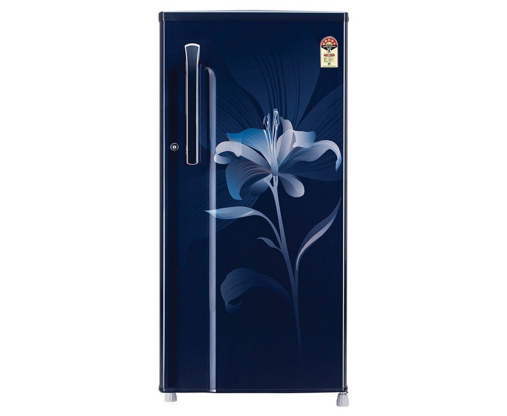 холодильник LG с рисунком на дверце