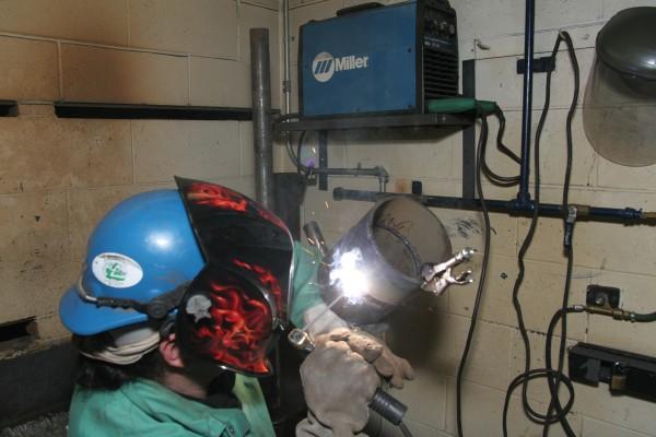 Argon gas welding