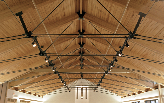 Rafter system of a hangar