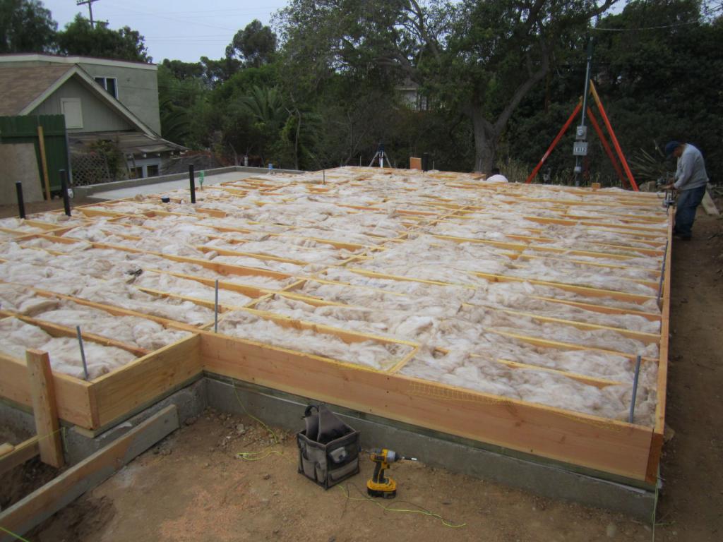 Insulation of the strip foundation from the inside