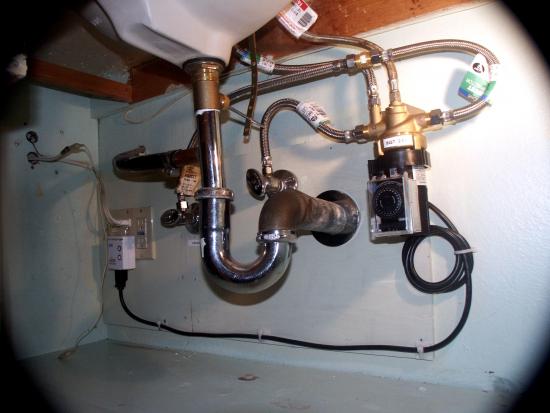 Tying indirect boiler with boiler