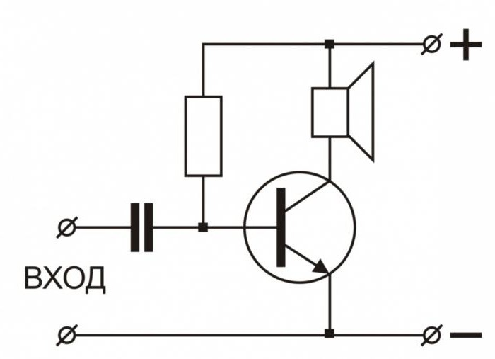 схема усилителя звука на транзисторах