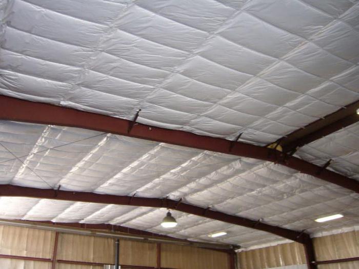 insulation of hangars with polyurethane foam