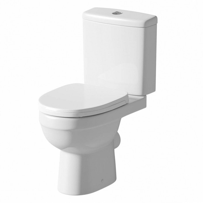 toilet with a slanting or direct release