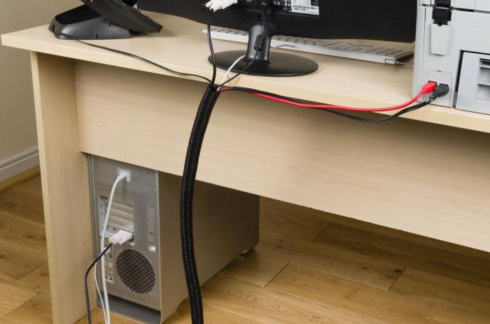 как спрятать провода под столом 
