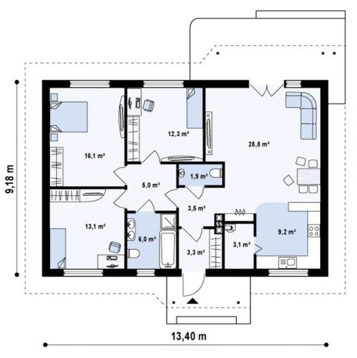 construction of gas block houses