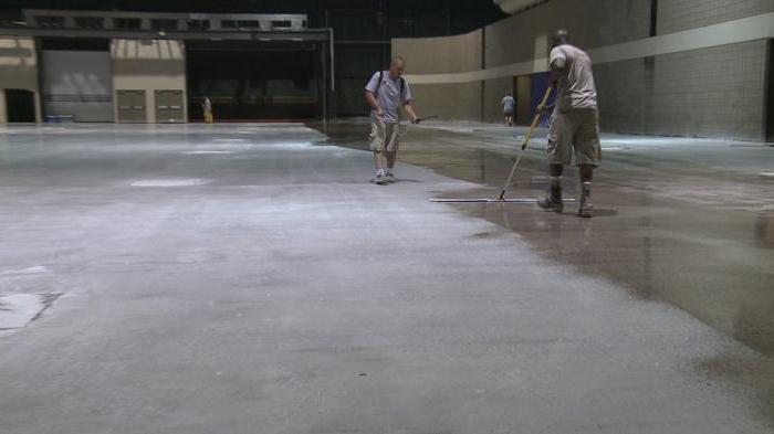 right concrete floor