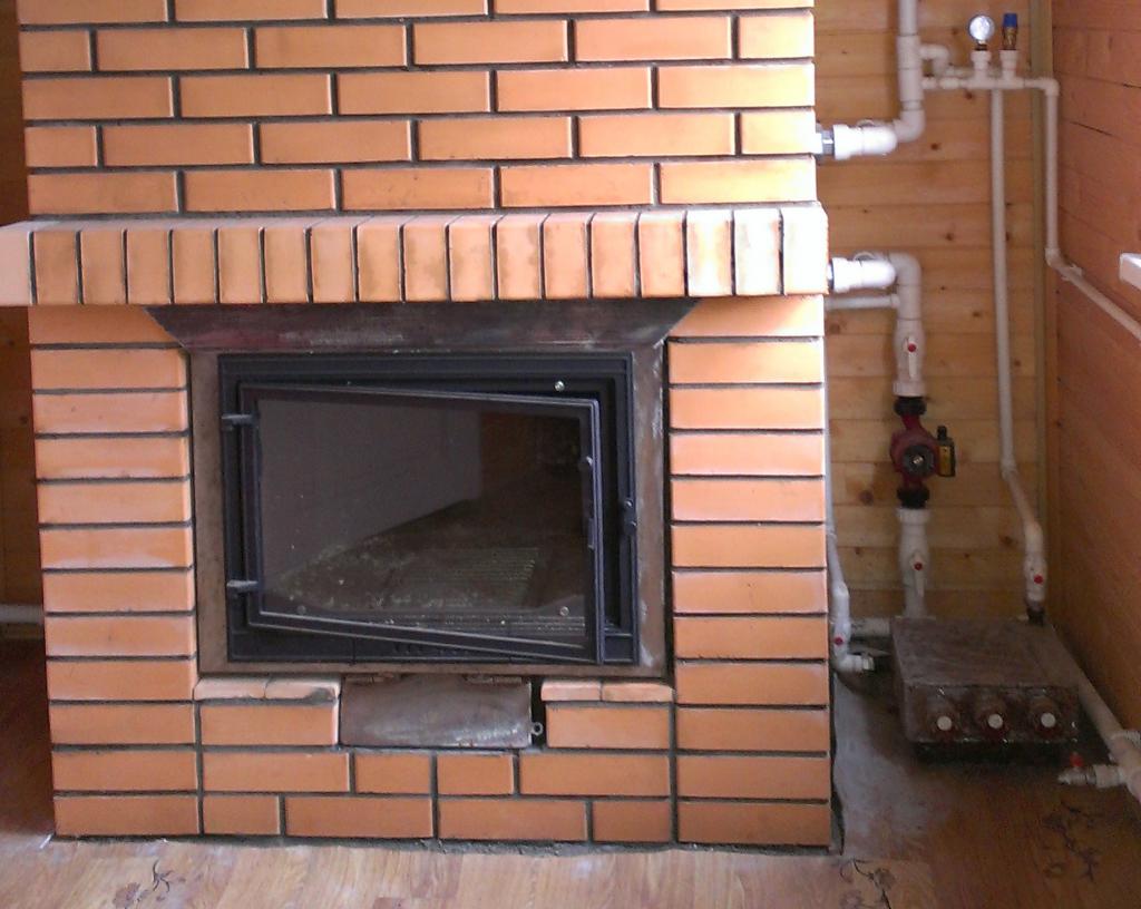 fireplace fireplace with water circuit