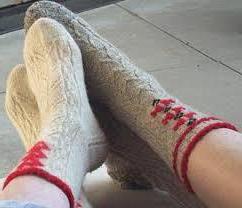 Теплые шерстяные носки