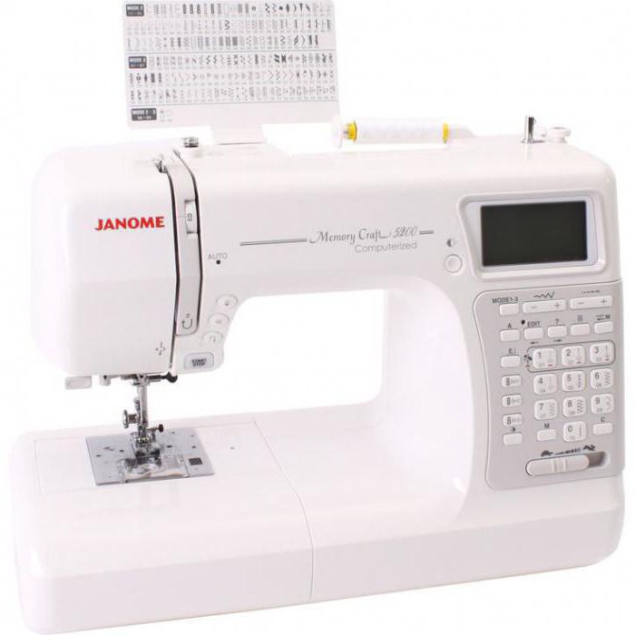 швейная машинка janome memory craft 5200