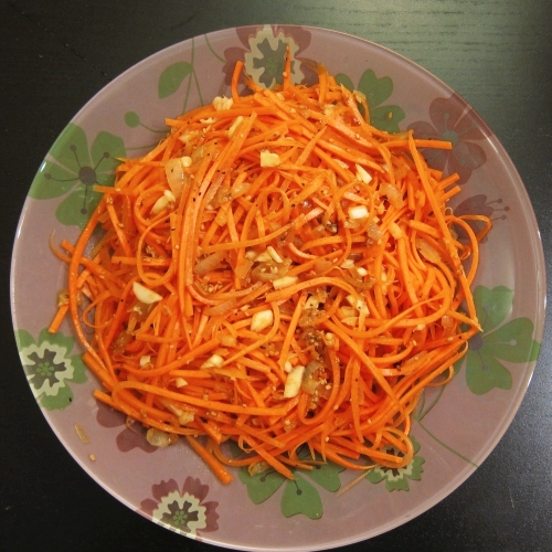 Корейская морковка с кориандром