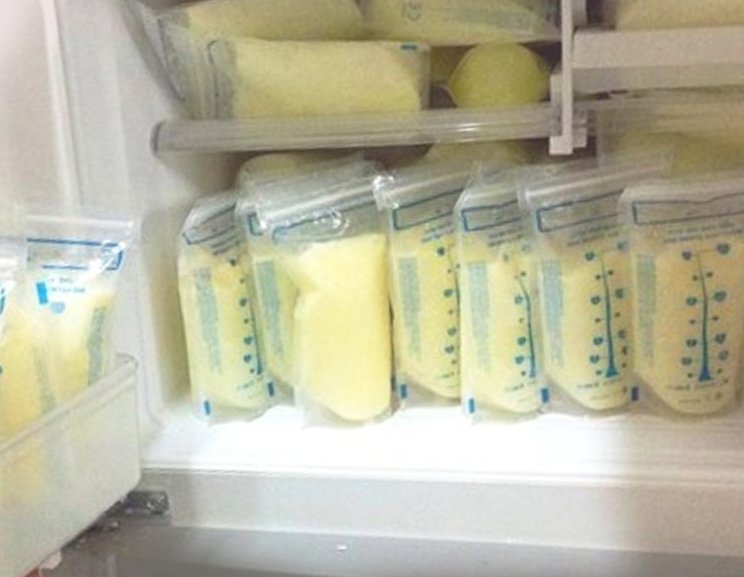 How much to store breast milk in the refrigerator and in the freezer