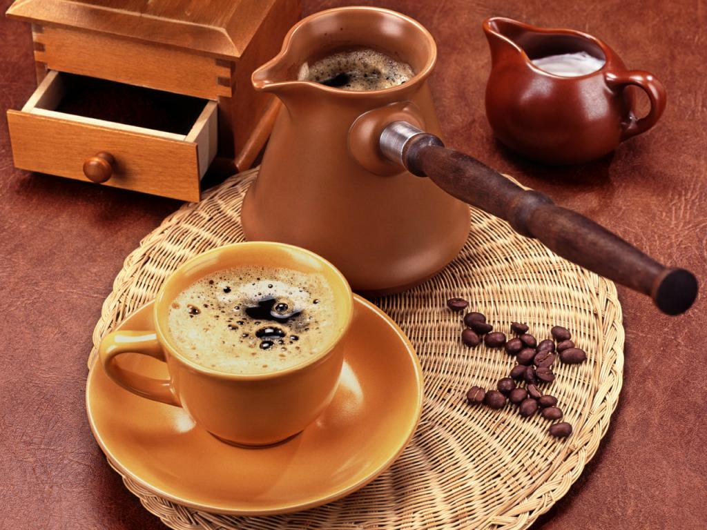 Как приготовить молотый кофе в турке