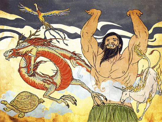 Chinese myth of the origin of man