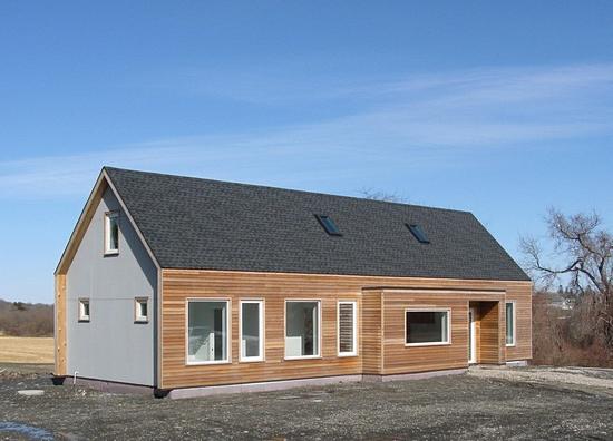 Installation of pvc windows in a wooden house