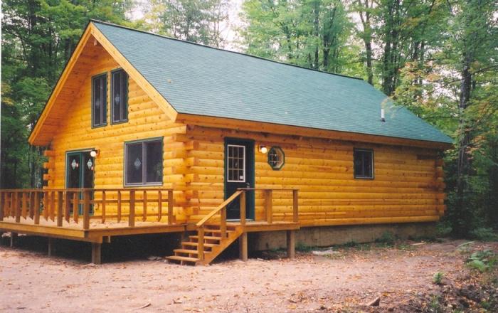 Country wooden change houses