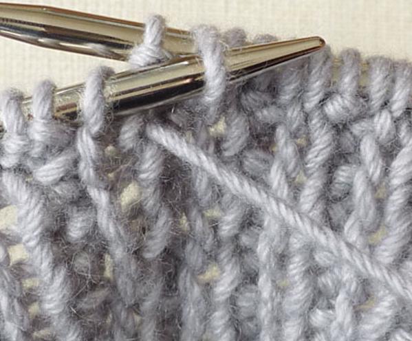 how to start knitting elastic with knitting needles