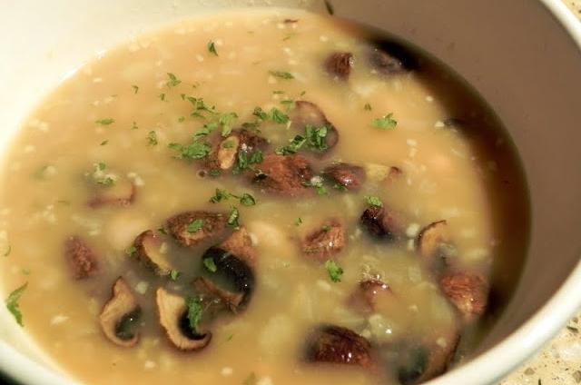 porcini mushroom soup photo