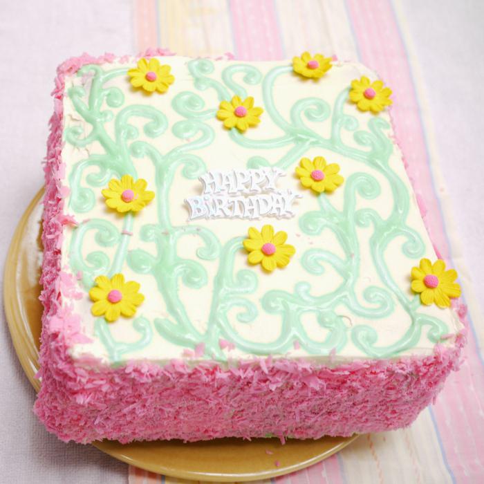 торт «С днем рождения» 