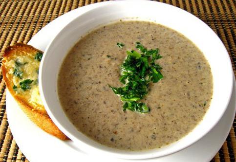 mushroom puree soup with chicken