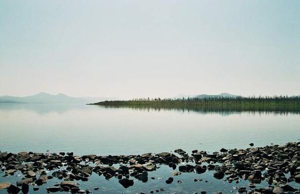 Labynkyr lake in Yakutia monster