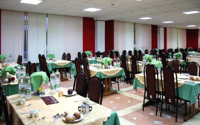 dining room in a sanatorium