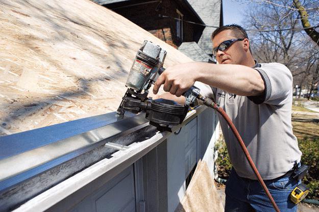 installation of a drip on the roof