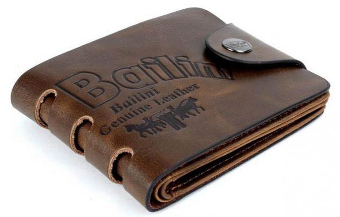 оригинальный кожаный кошелек Bailini отзывы 