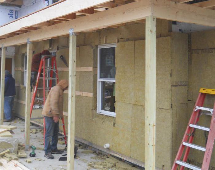 mineral wool insulation at home for siding