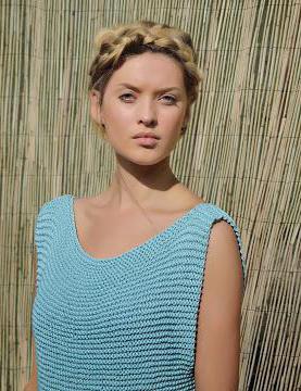 knit a summer top with knitting needles