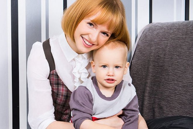 Юлия с сыном Ильей